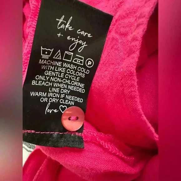 Nic+Zoe Shocking Pink Rumba Park Jumpsuit, size 8 - Picture 11 of 11